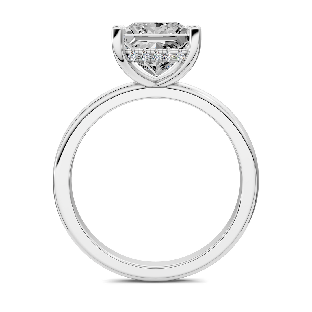 Callie Hidden Halo Solitaire Ring