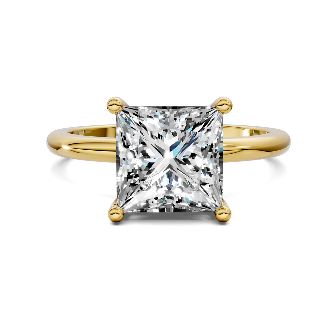 Callie Hidden Halo Solitaire Ring