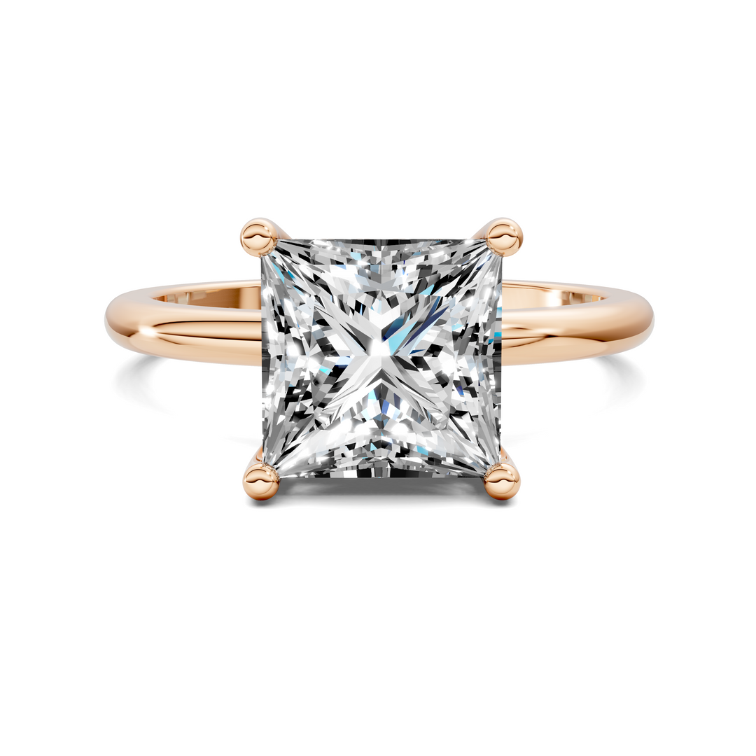 Callie Hidden Halo Solitaire Ring Setting