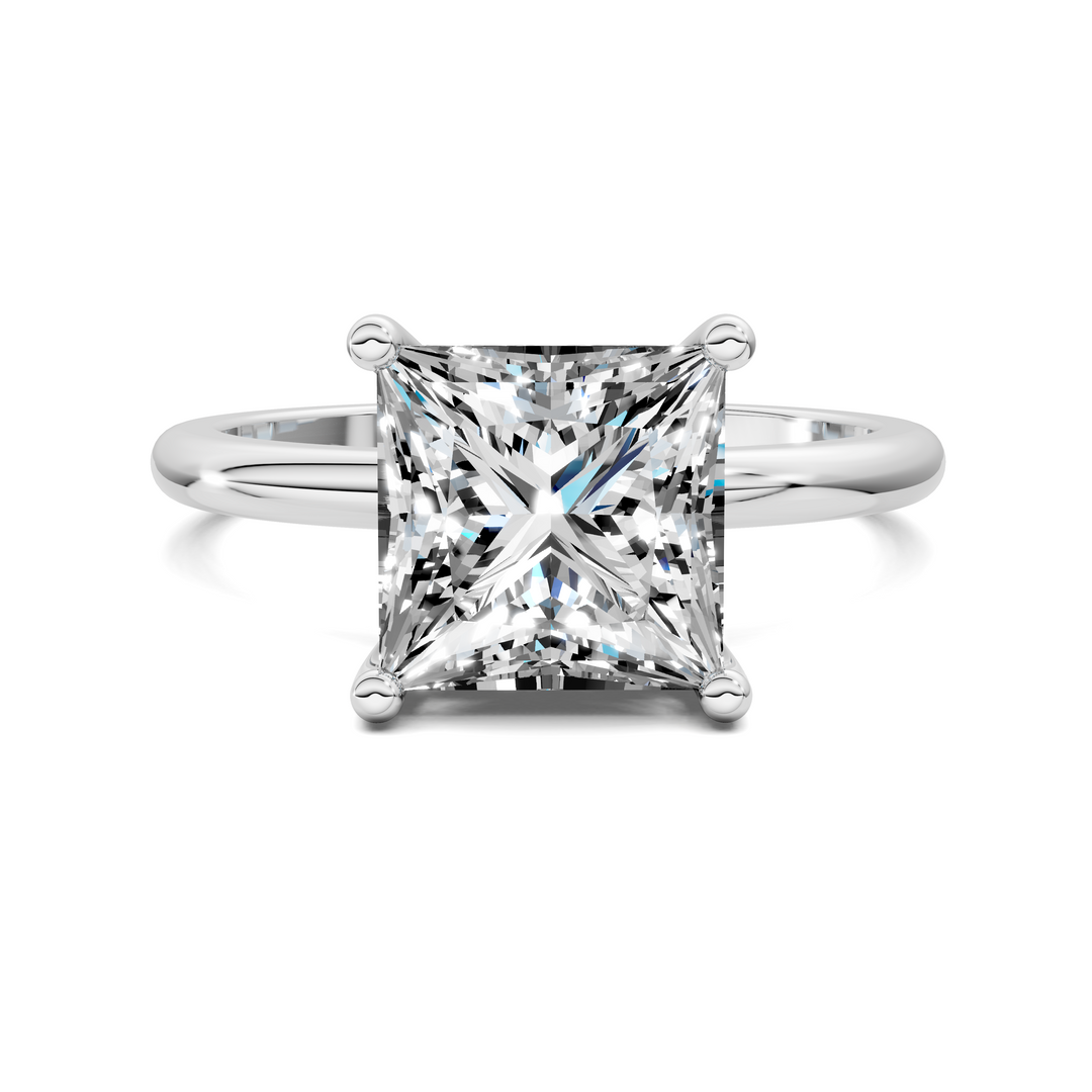 Callie Hidden Halo Solitaire Ring