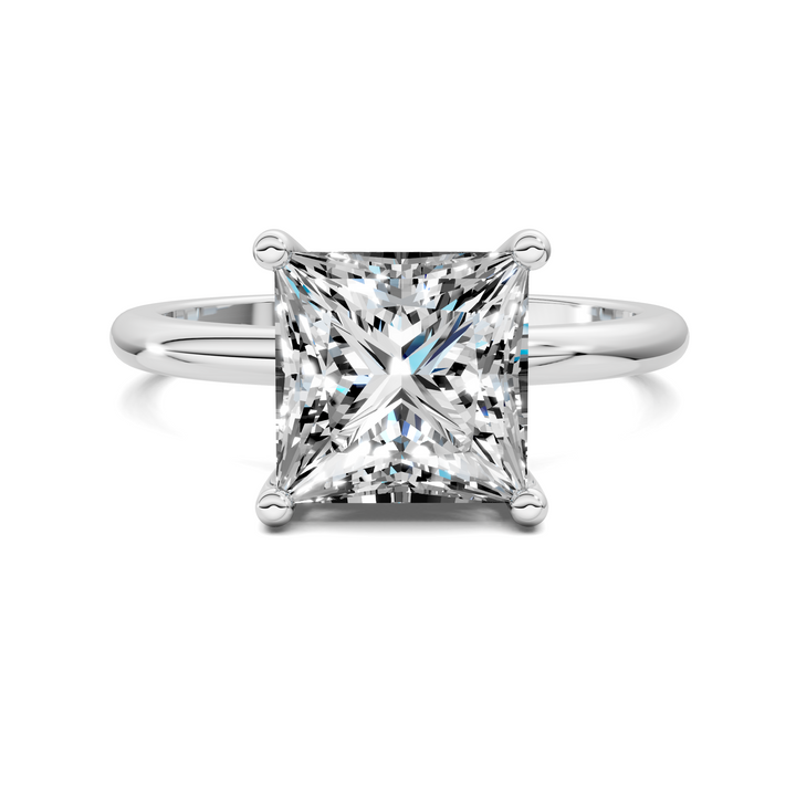 Callie Hidden Halo Solitaire Ring