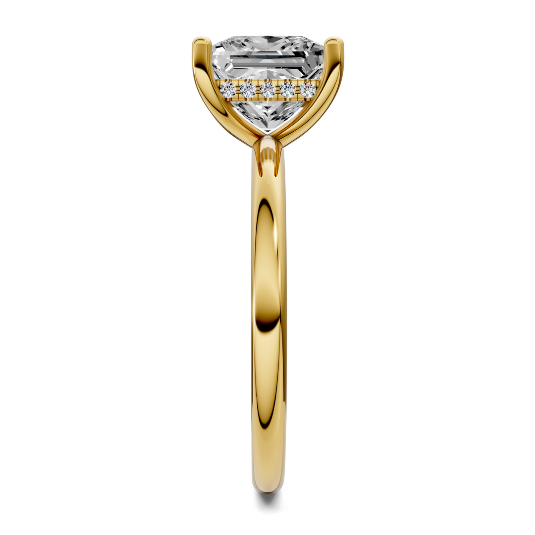 Callie Hidden Halo Solitaire Ring