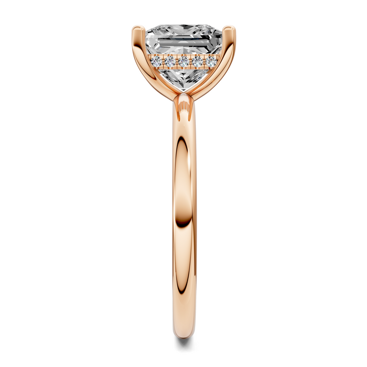 Callie Hidden Halo Solitaire Ring