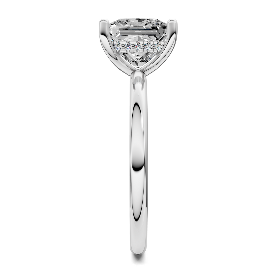 Callie Hidden Halo Solitaire Ring