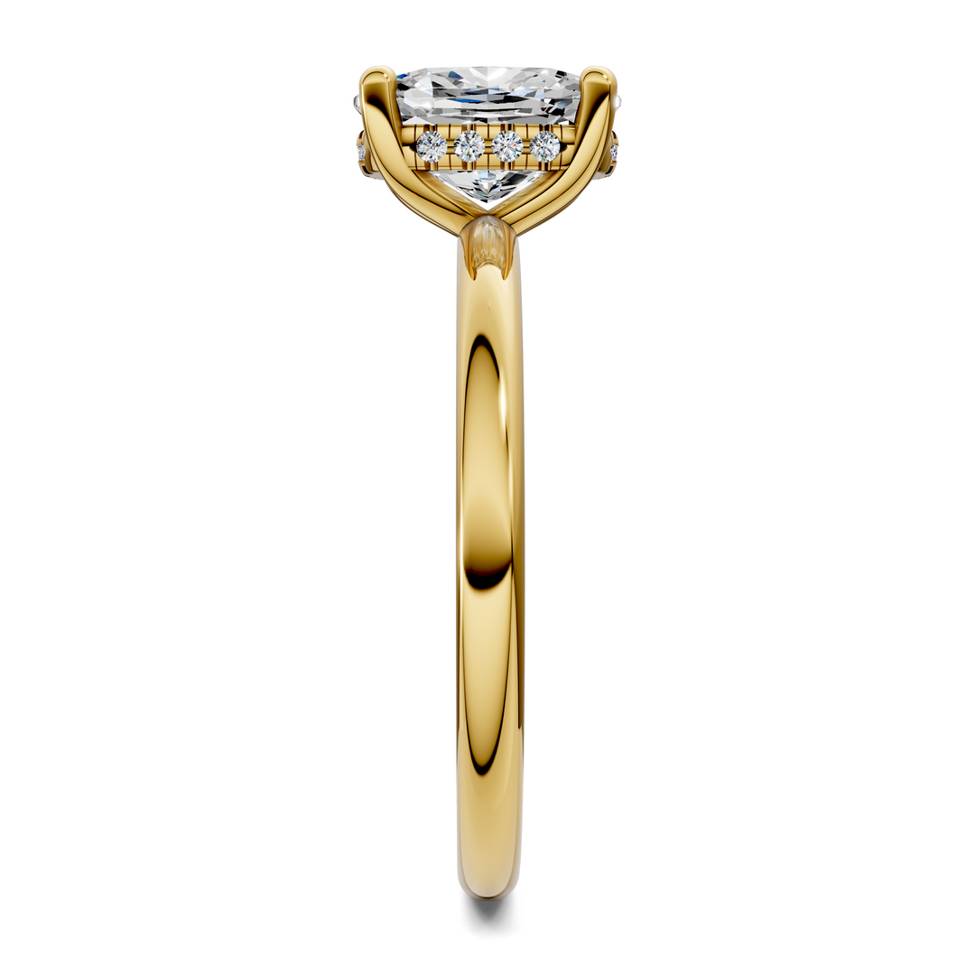 Callie Hidden Halo Solitaire Ring