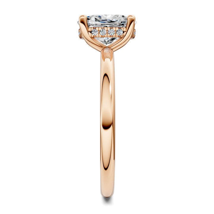 Callie Hidden Halo Solitaire Ring