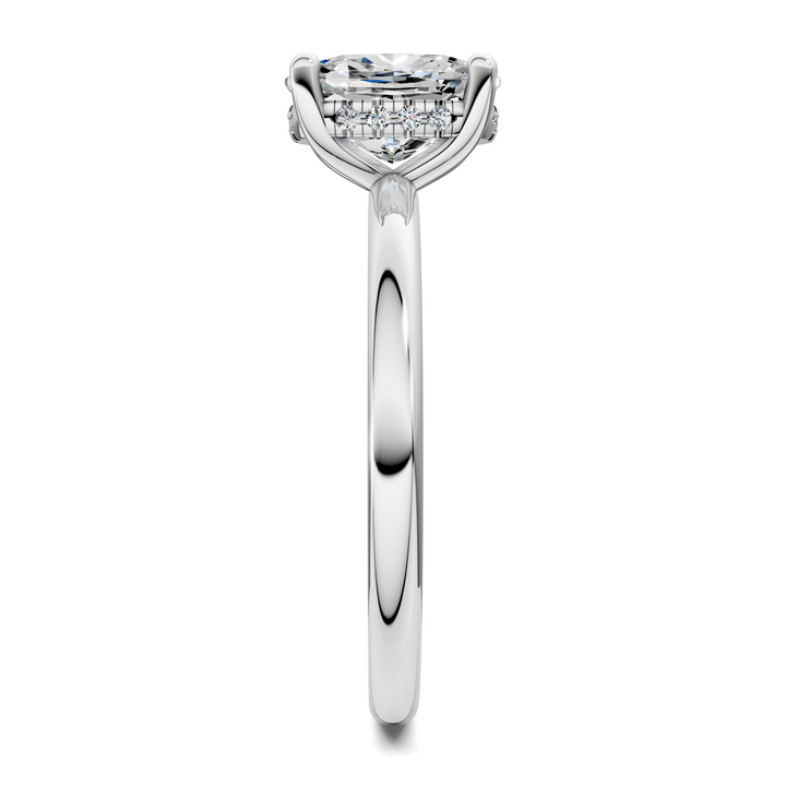 Callie Hidden Halo Solitaire Ring