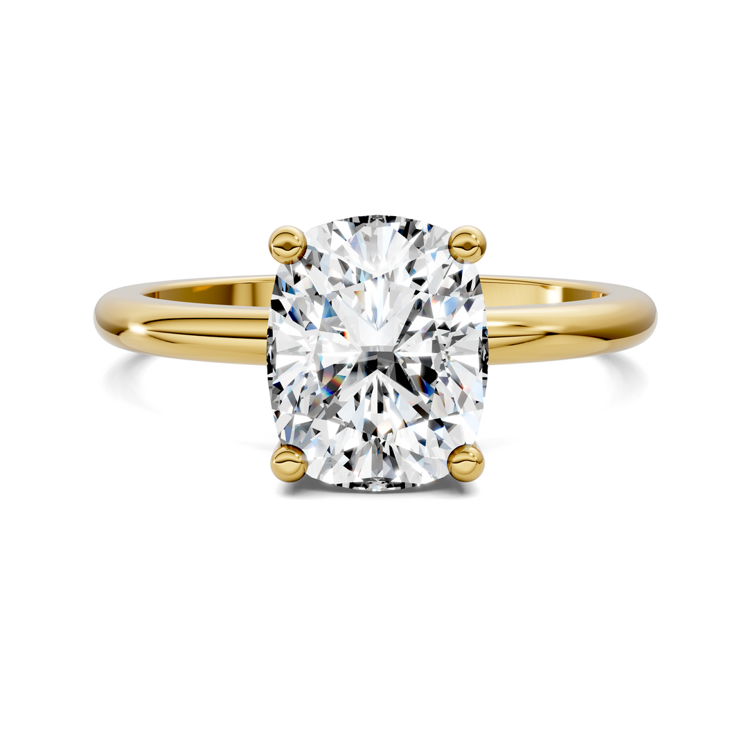 Callie Hidden Halo Solitaire Ring