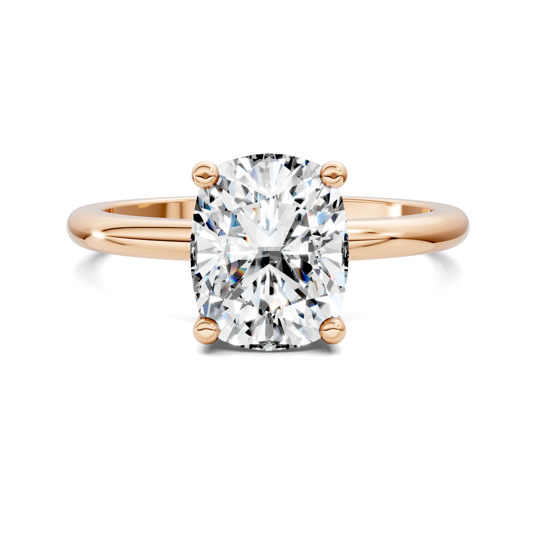 Callie Hidden Halo Solitaire Ring