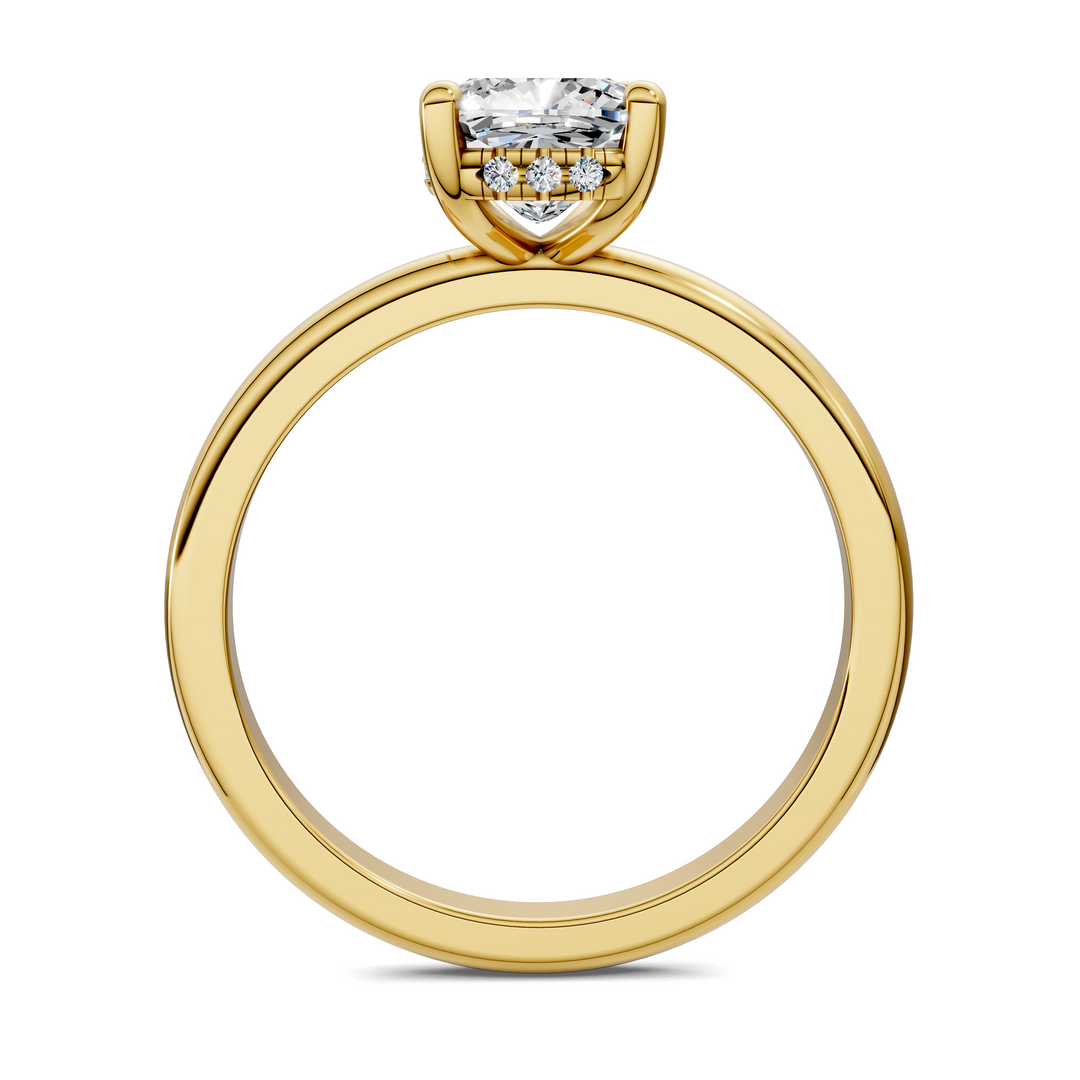 Callie Hidden Halo Solitaire Ring