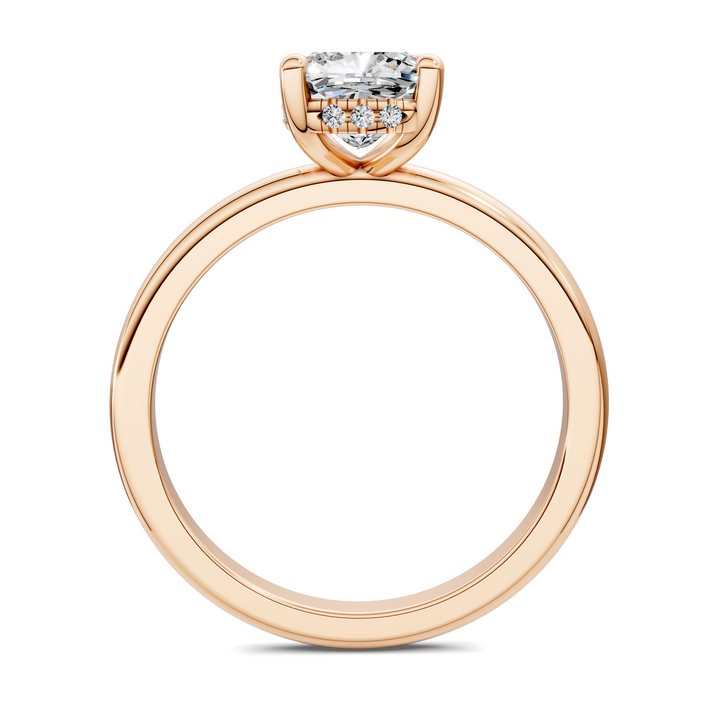 Callie Hidden Halo Solitaire Ring