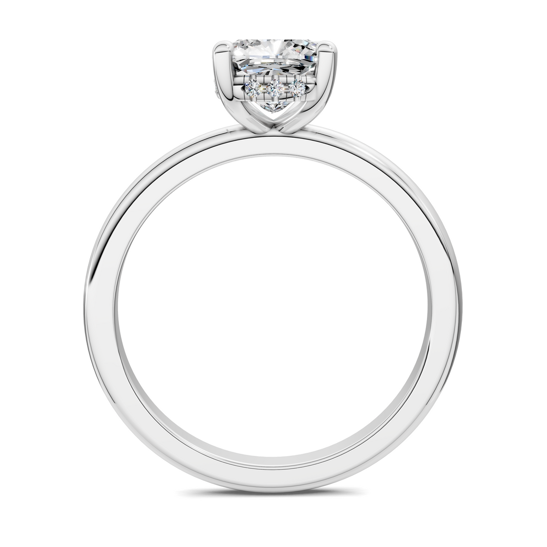Callie Hidden Halo Solitaire Ring Setting