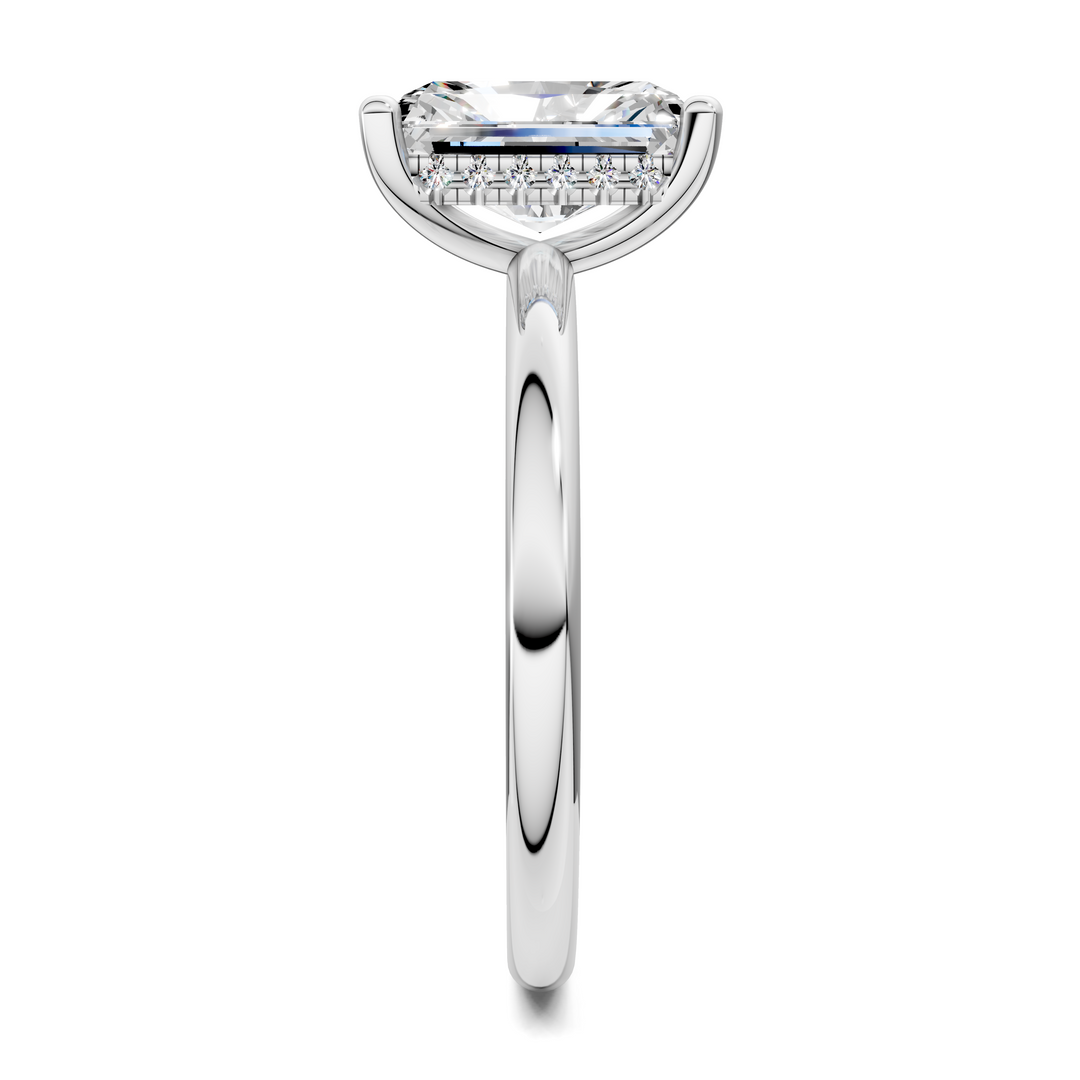 Callie Hidden Halo Solitaire Ring