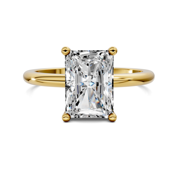 Callie Hidden Halo Solitaire Ring