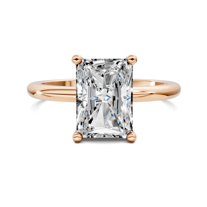 Callie Hidden Halo Solitaire Ring Setting