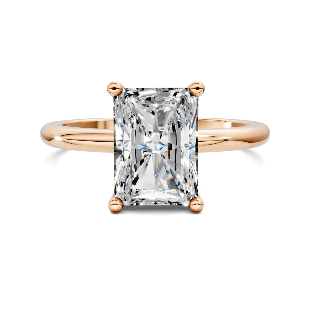 Callie Hidden Halo Solitaire Ring