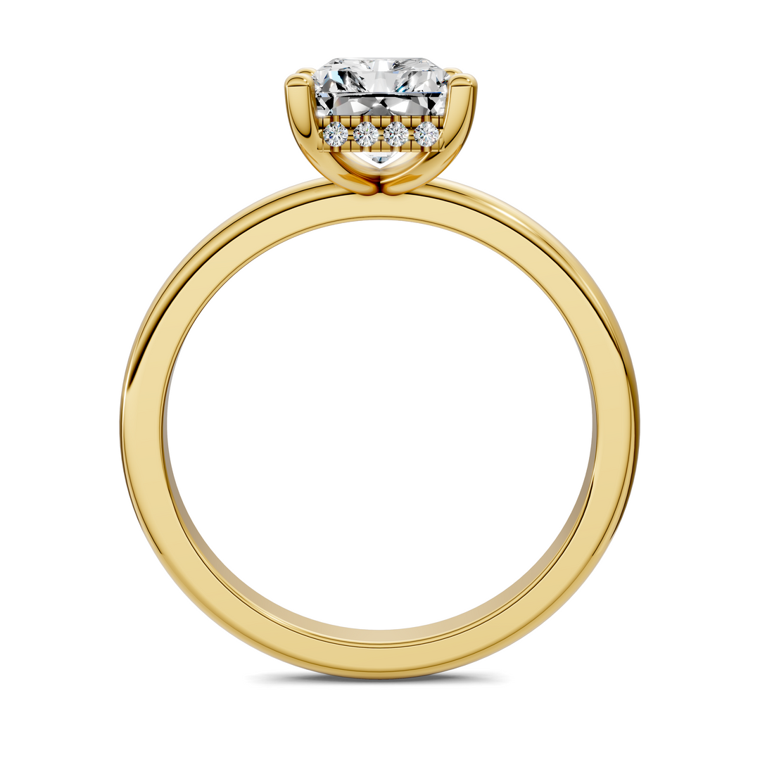 Callie Hidden Halo Solitaire Ring