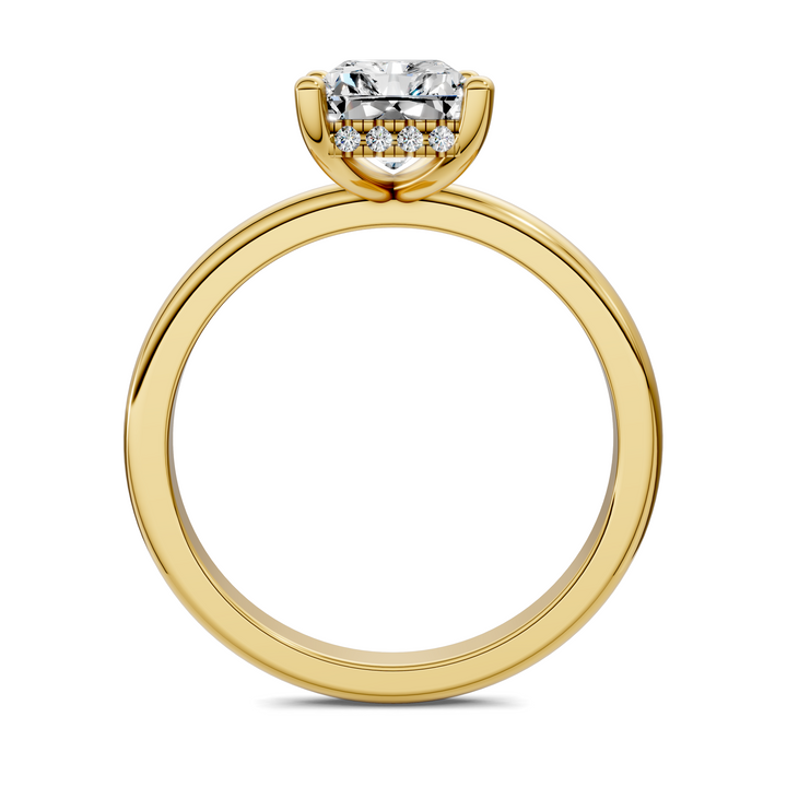 Callie Hidden Halo Solitaire Ring