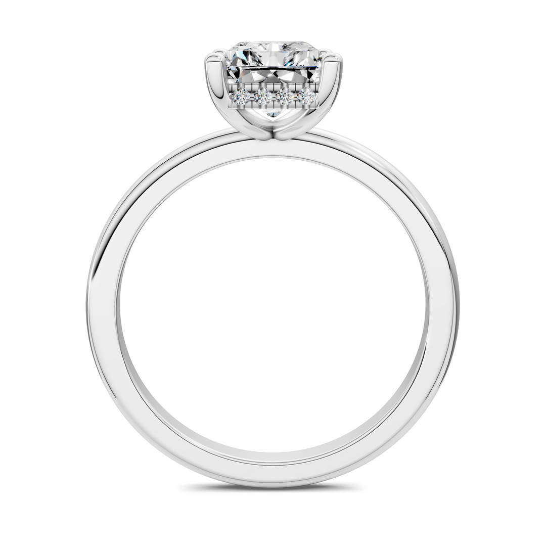 Callie Hidden Halo Solitaire Ring
