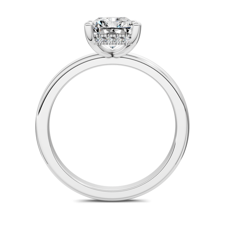 Callie Hidden Halo Solitaire Ring
