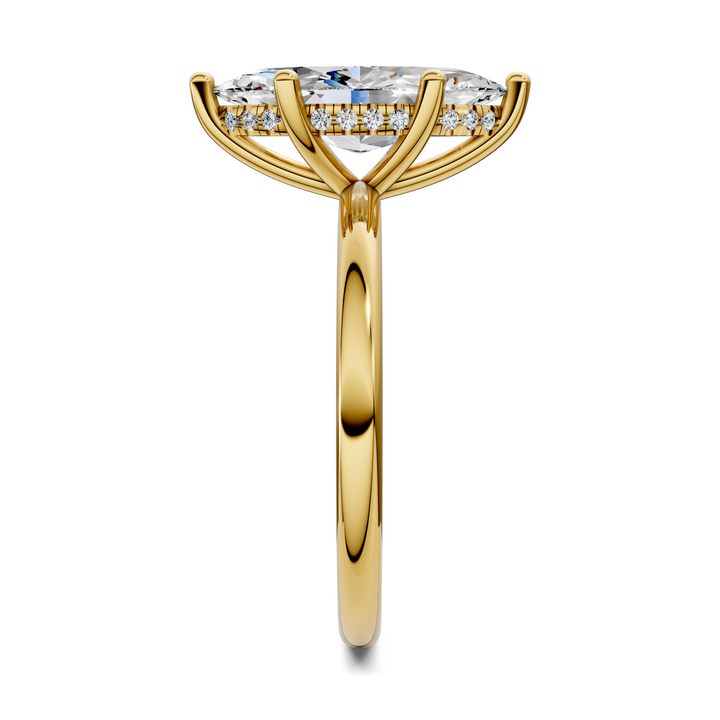 Callie Hidden Halo Solitaire Ring