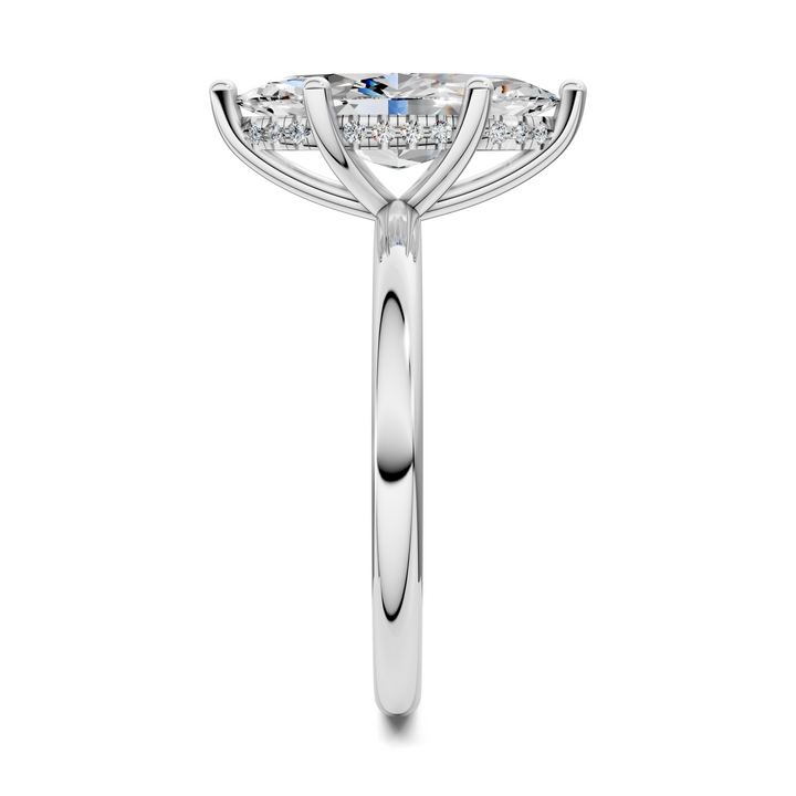 Callie Hidden Halo Solitaire Ring