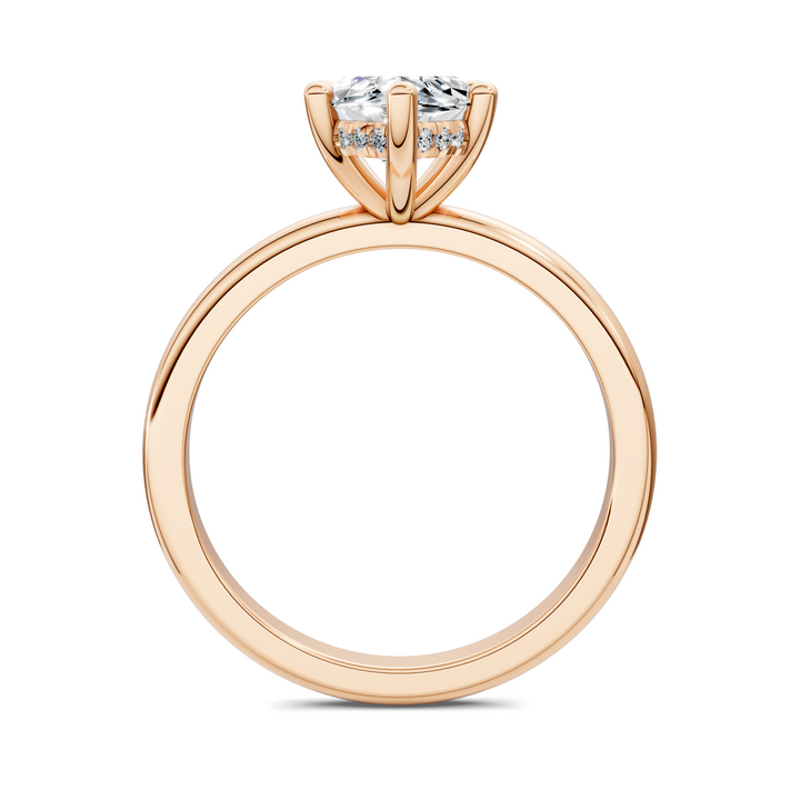 Callie Hidden Halo Solitaire Ring