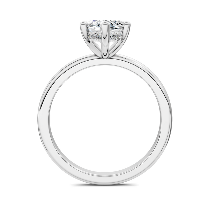 Callie Hidden Halo Solitaire Ring
