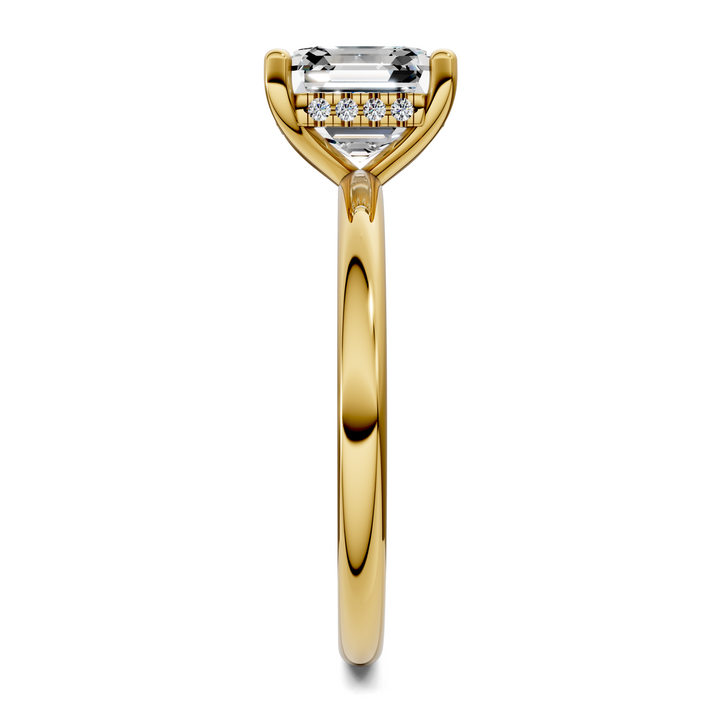 Callie Hidden Halo Solitaire Ring