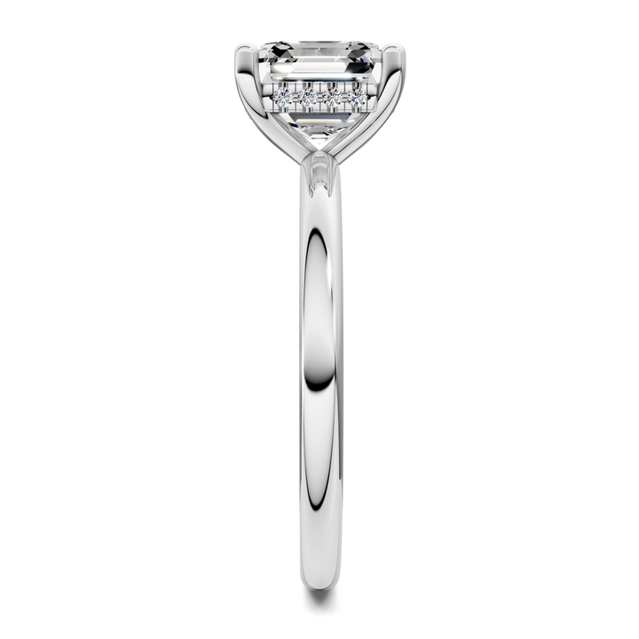 Callie Hidden Halo Solitaire Ring