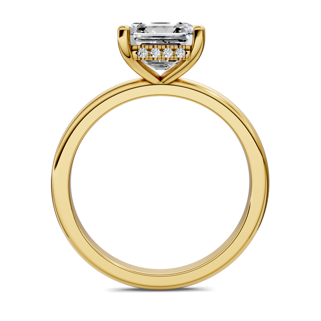 Callie Hidden Halo Solitaire Ring