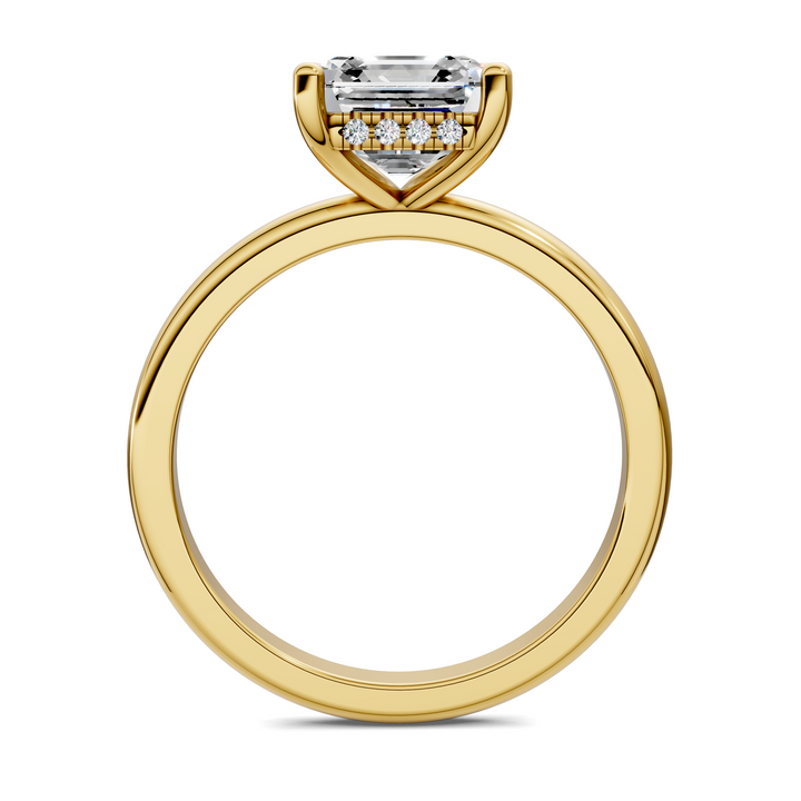 Callie Hidden Halo Solitaire Ring