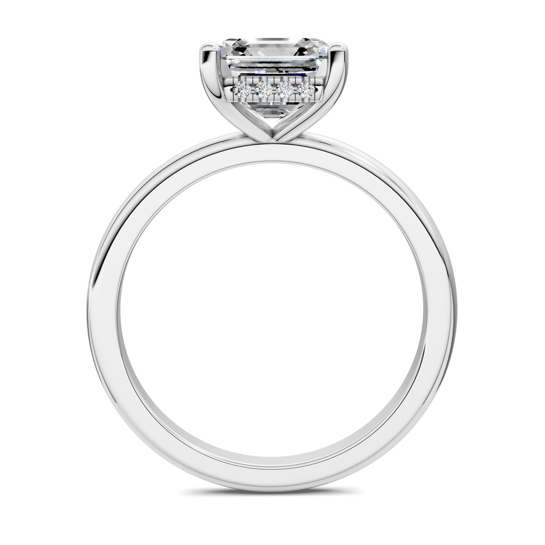 Callie Hidden Halo Solitaire Ring Setting