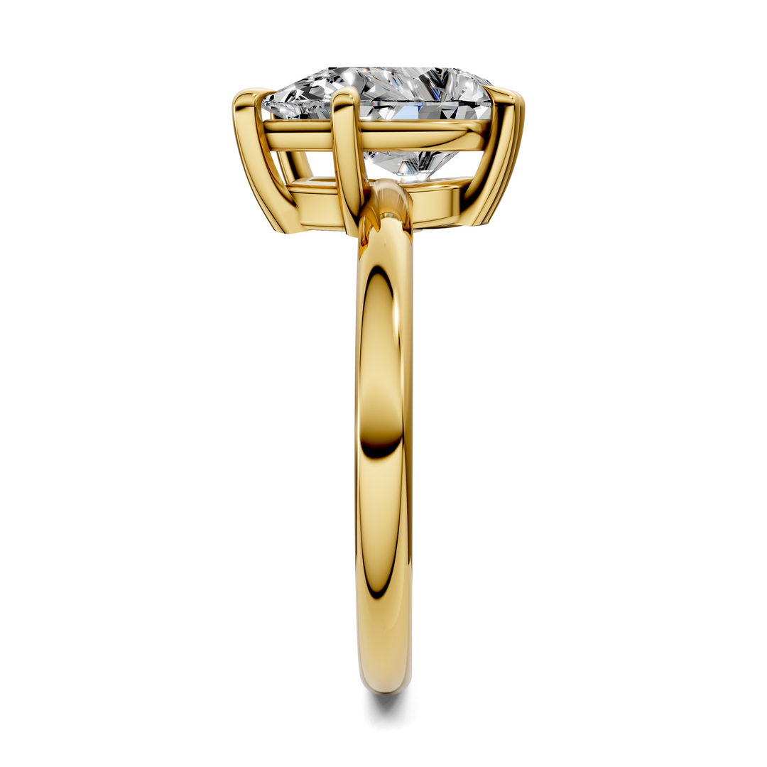 Annie Angled Solitaire Ring
