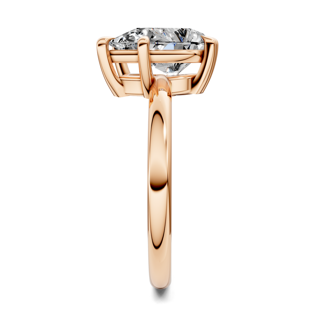Annie Angled Solitaire Ring