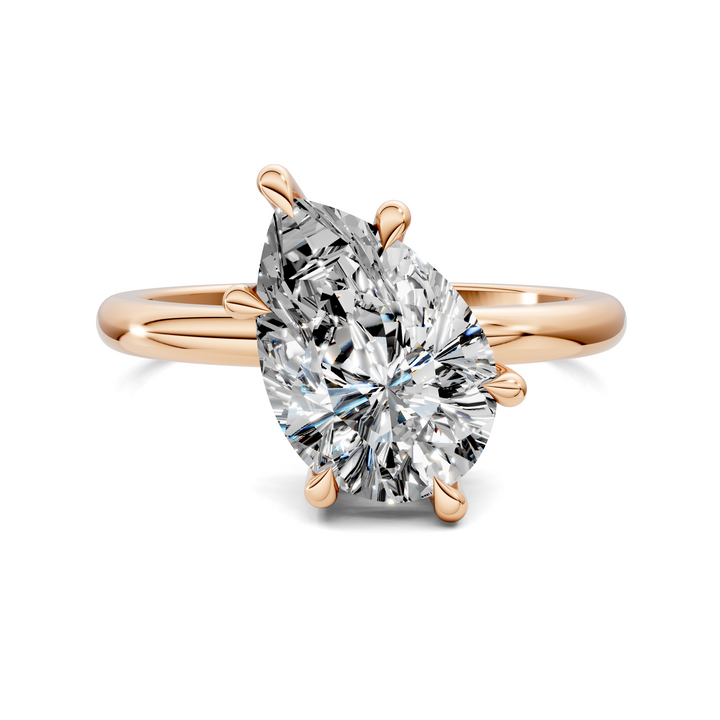 Annie Angled Solitaire Ring