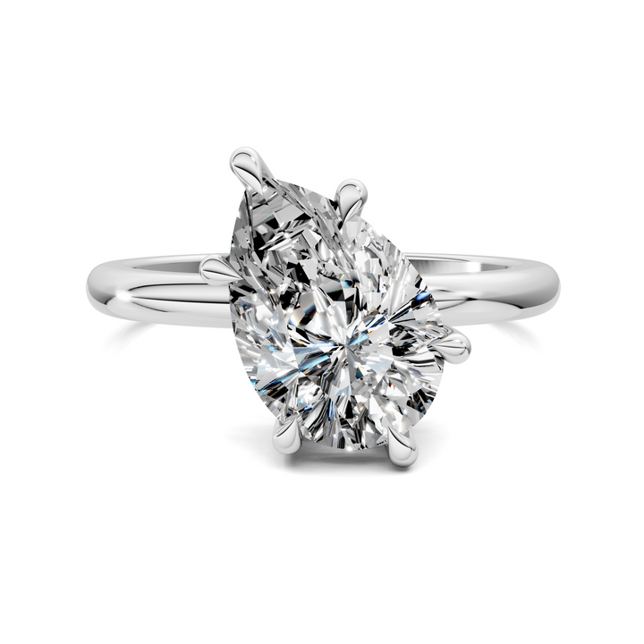 Annie Angled Solitaire Ring