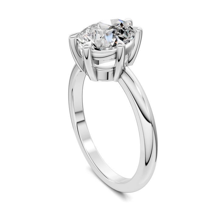 Annie Angled Solitaire Ring