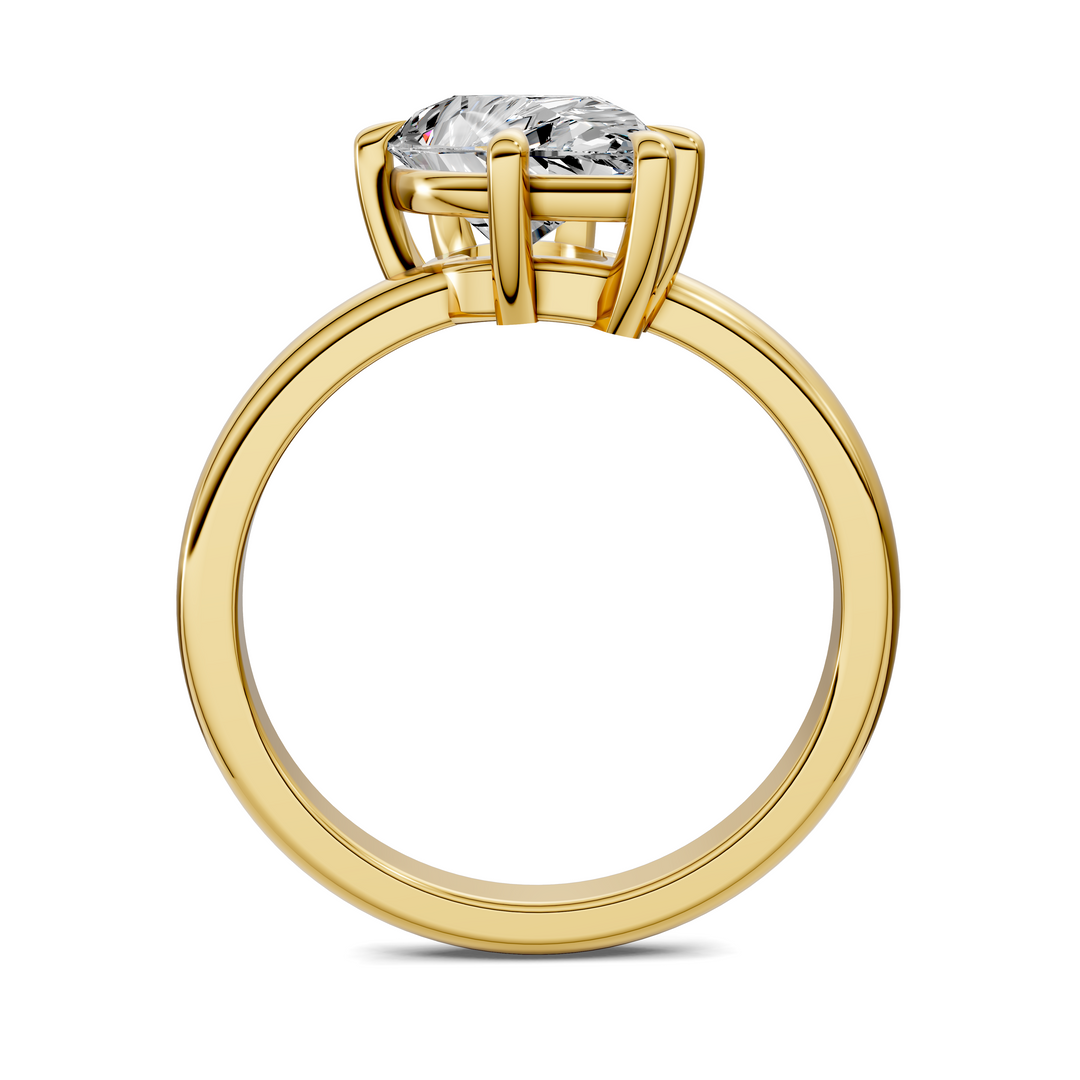 Annie Angled Solitaire Ring