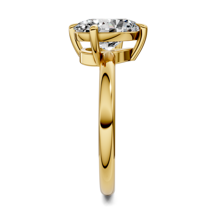Annie Angled Solitaire Ring