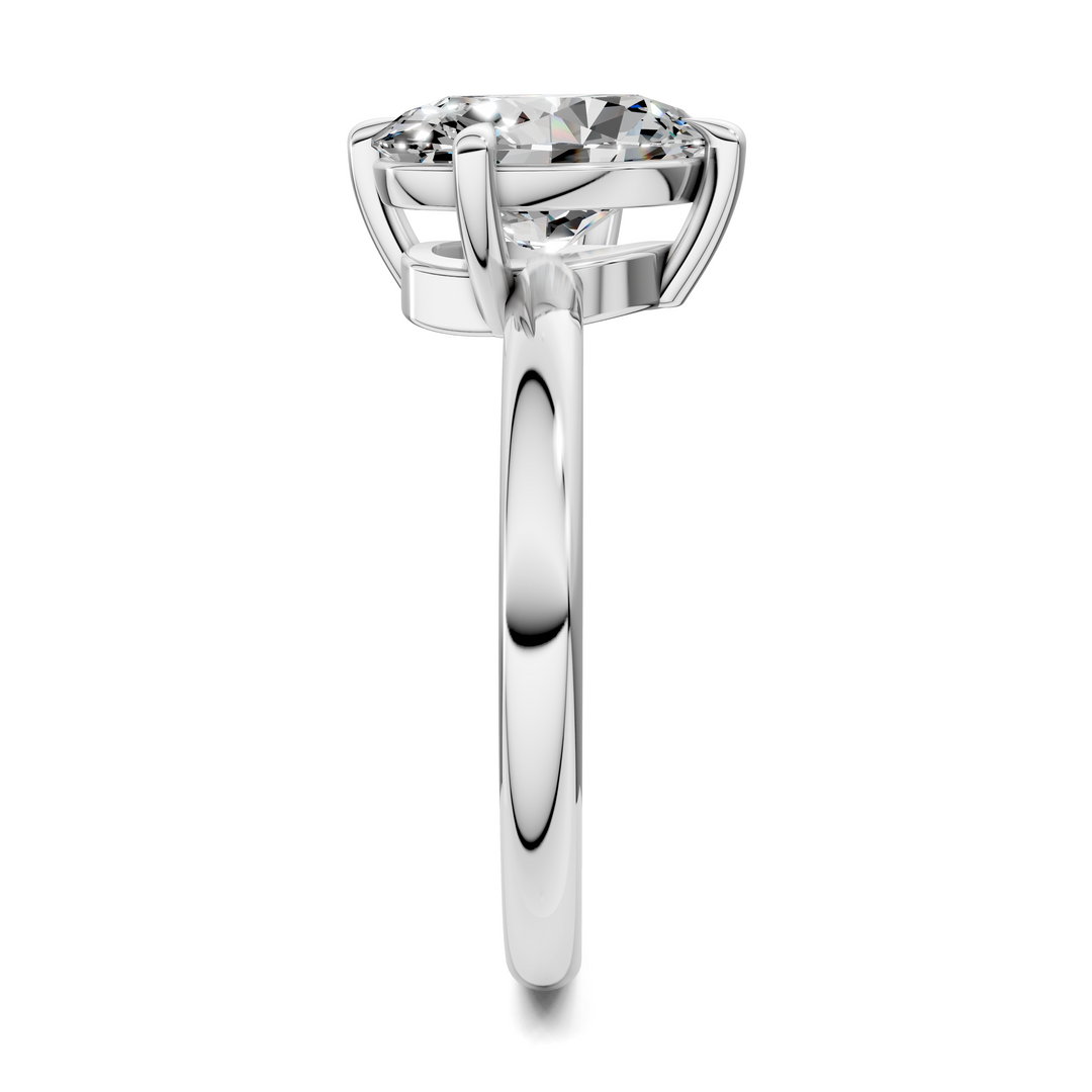 Annie Angled Solitaire Ring