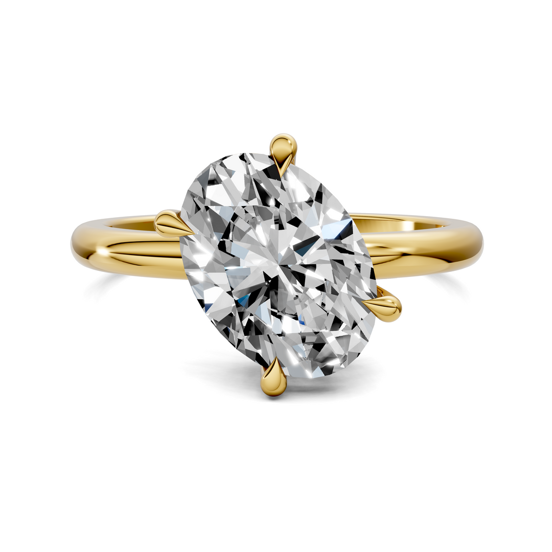 Annie Angled Solitaire Ring