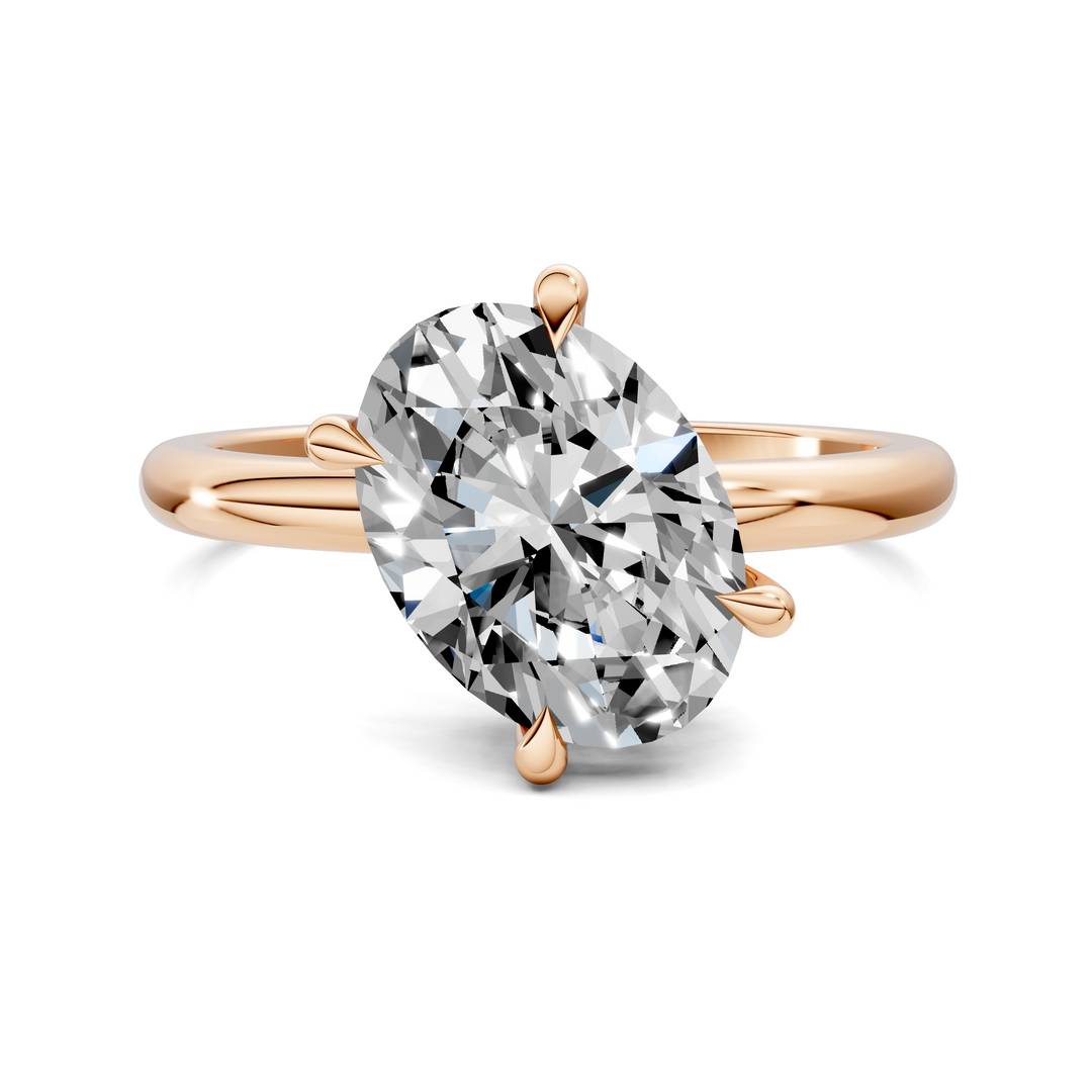 Annie Angled Solitaire Ring