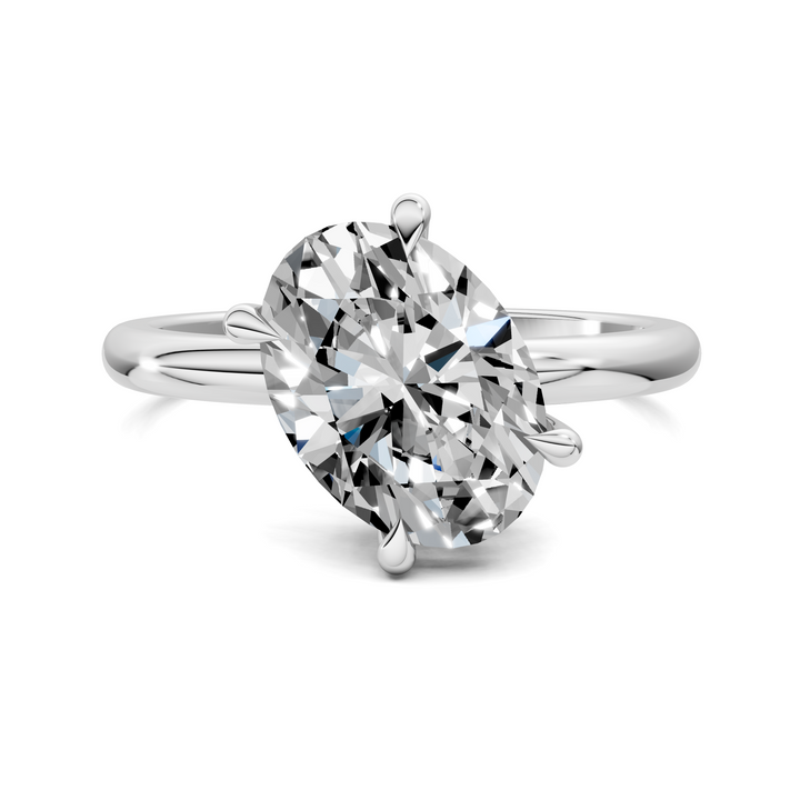 Annie Angled Solitaire Ring