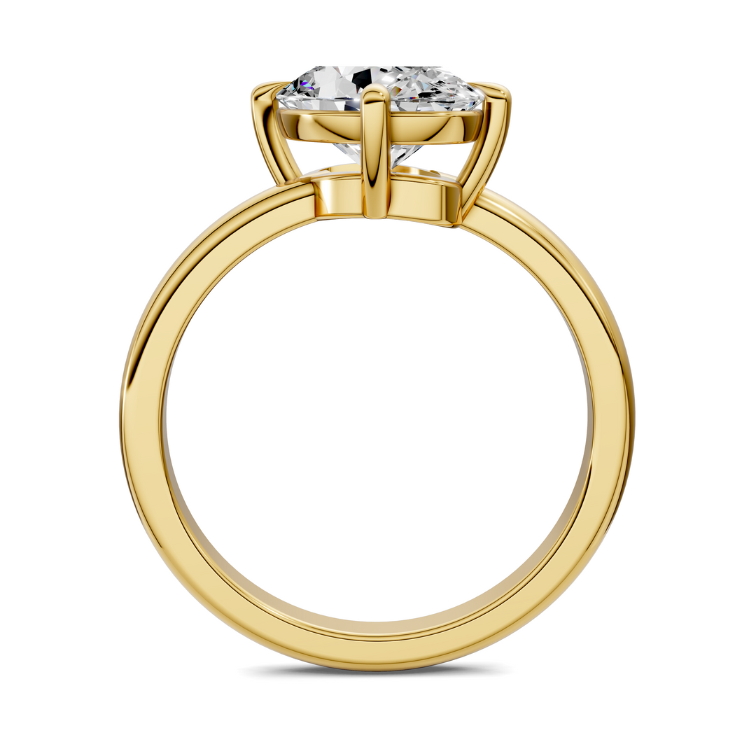 Annie Angled Solitaire Ring