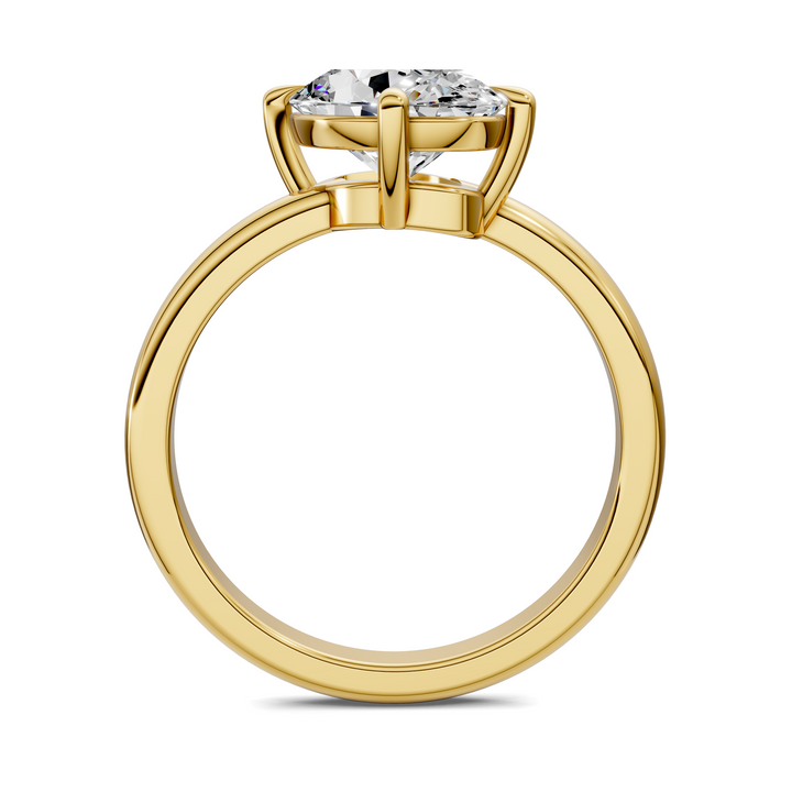 Annie Angled Solitaire Ring