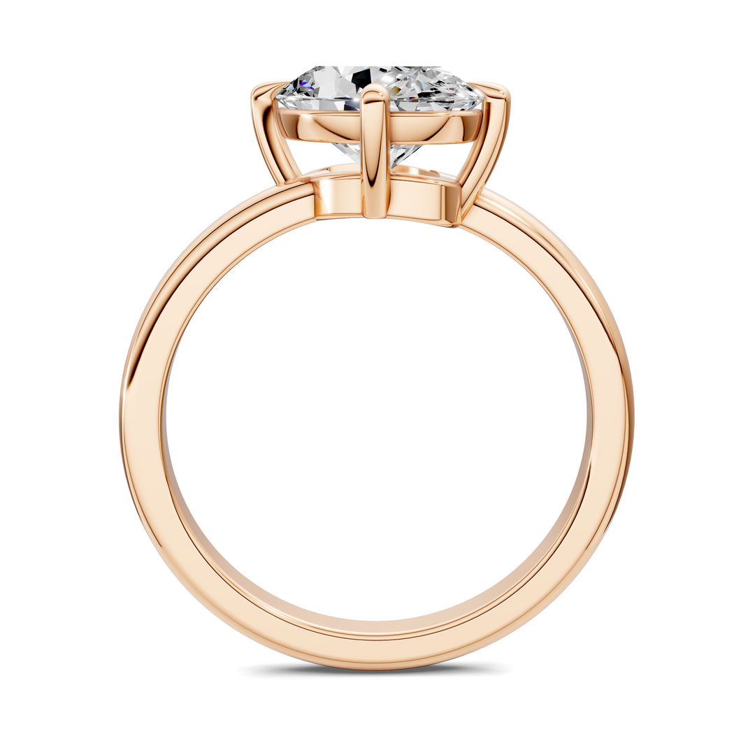 Annie Angled Solitaire Ring