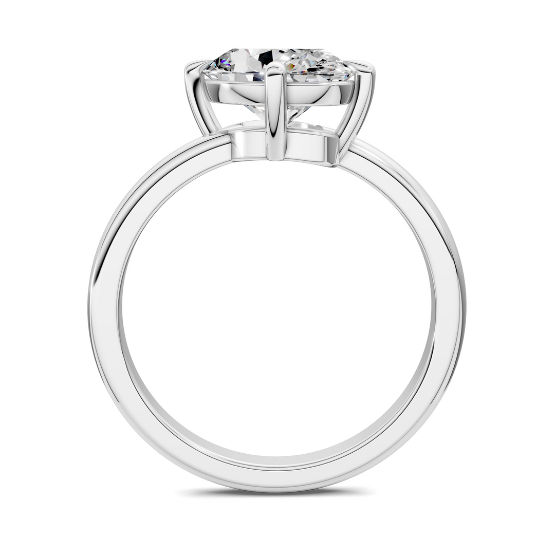 Annie Angled Solitaire Ring