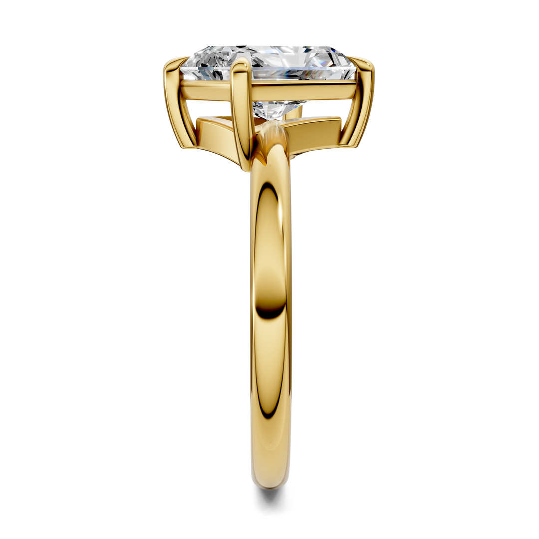 Annie Angled Solitaire Ring