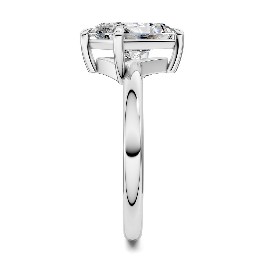 Annie Angled Solitaire Ring